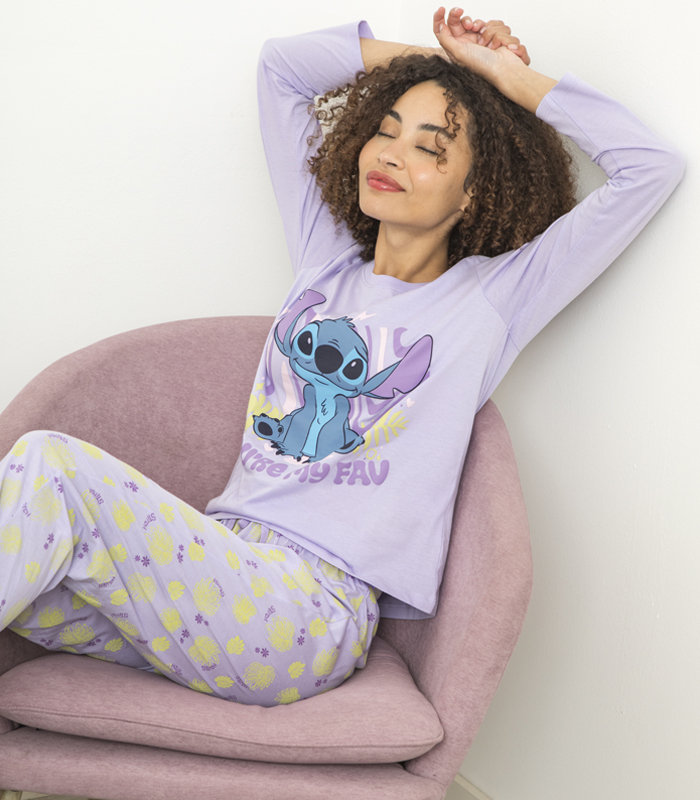 Pijama estampado Lilo & Stitch Blanco/rosa NIGHTWEAR da Mujer